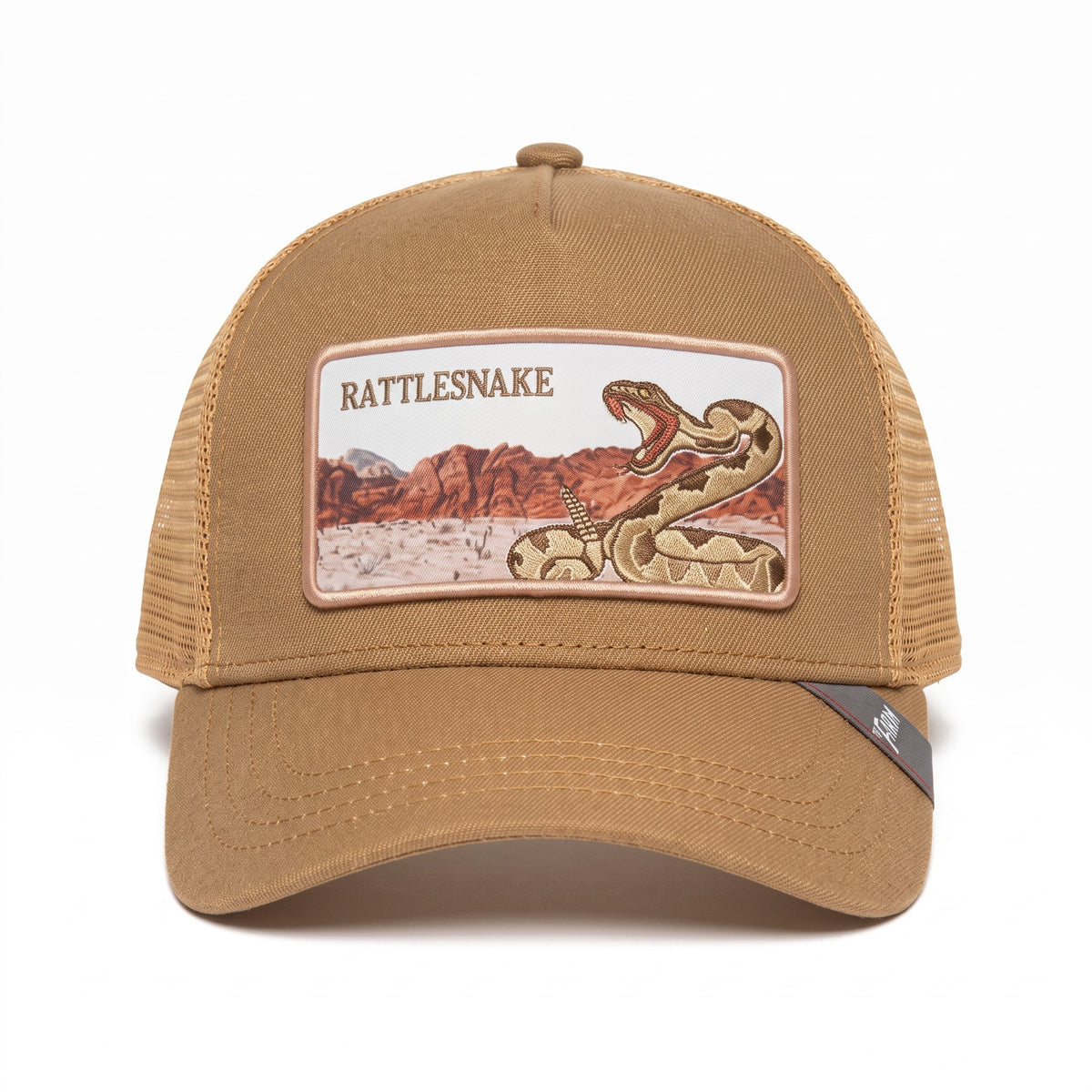 Rattlesnake Desert Brown Trucker Cap