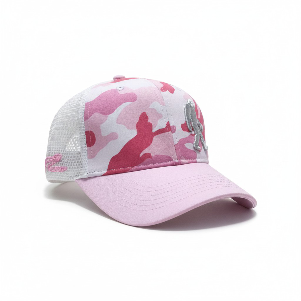Arctic Pink Camo Trucker
