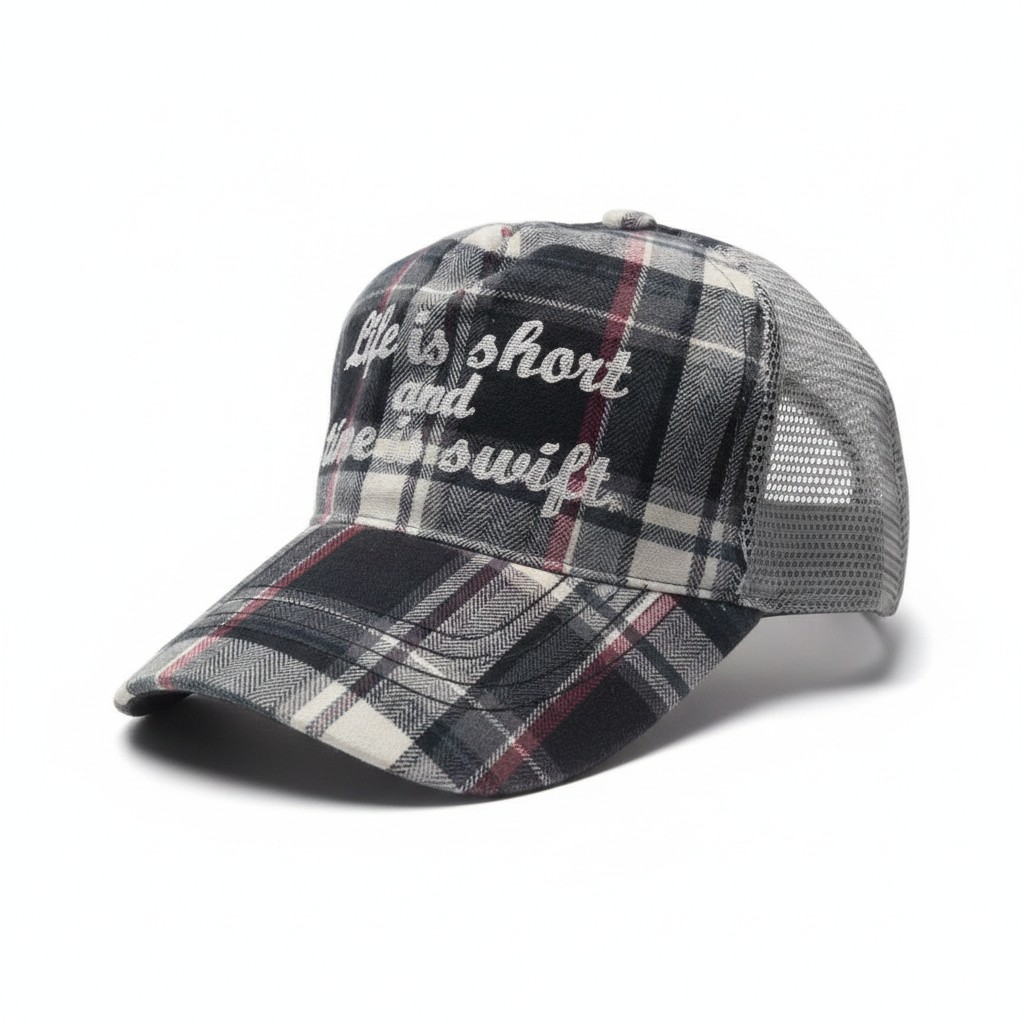 The "Swift Life" Plaid Trucker