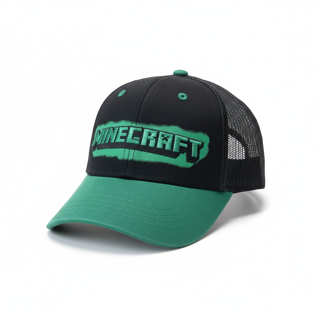 Minecraft Official "Creeper Green" Trucker Hat - Kid's