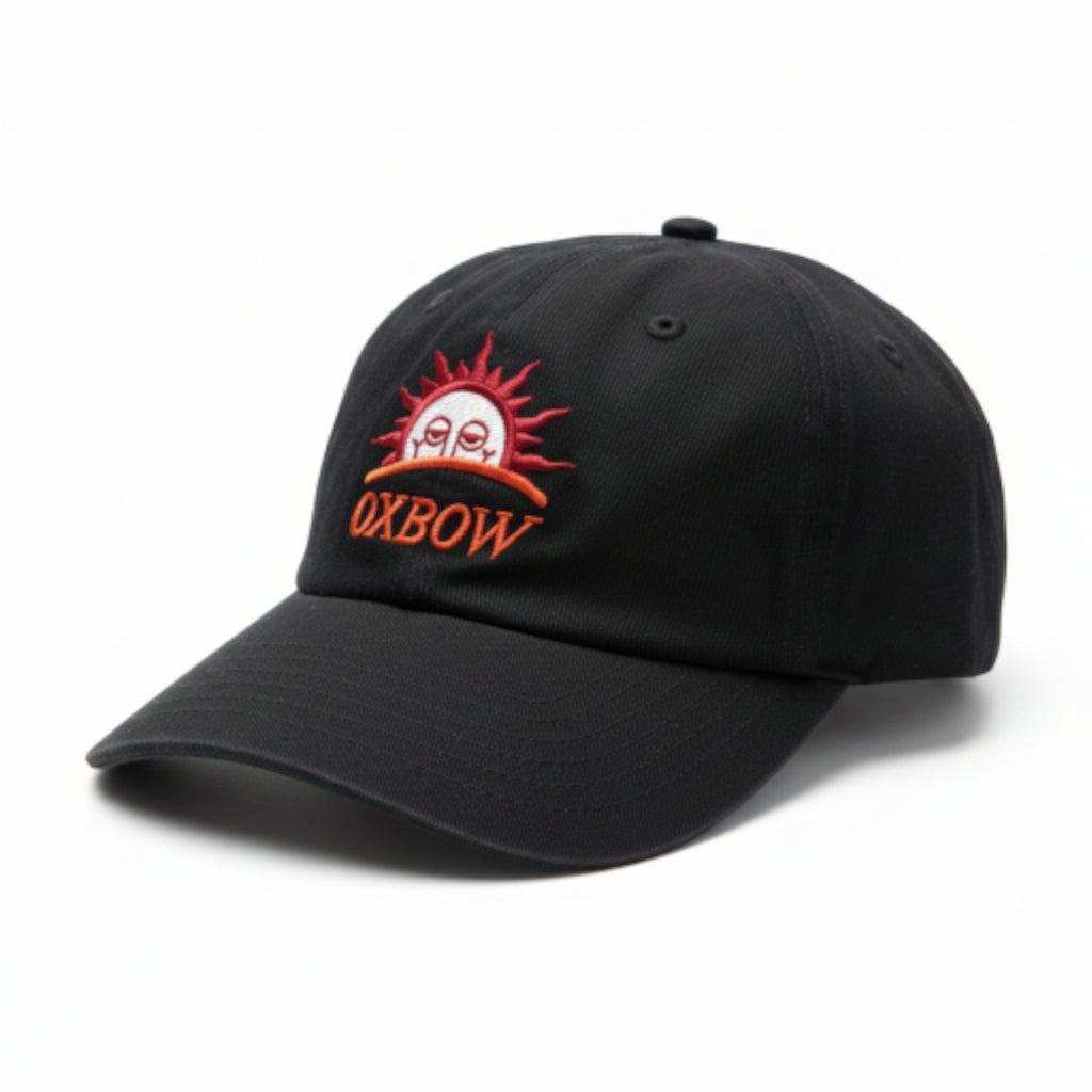 Oxbow Men's Embroidered Sun Graphic Baseball Cap - Black