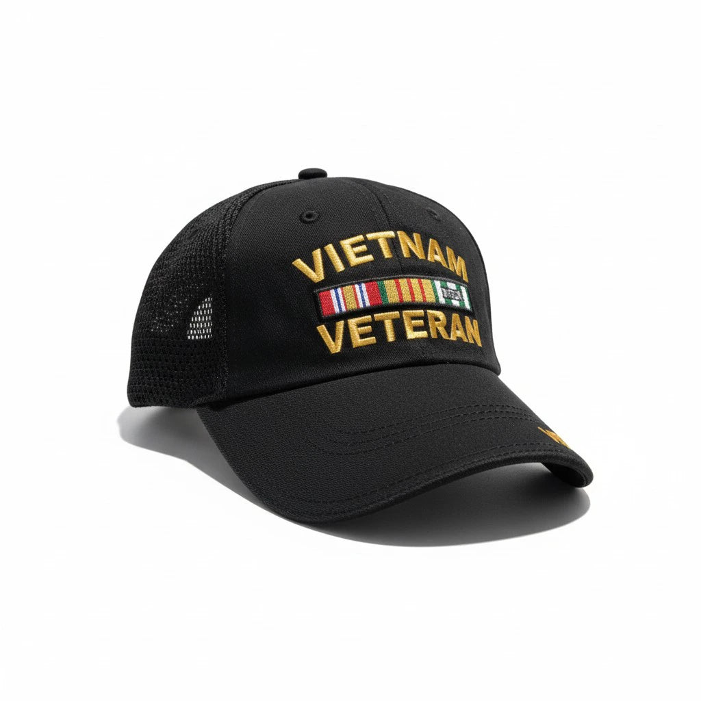 Vietnam Veteran Commemorative Mesh-Back Cap