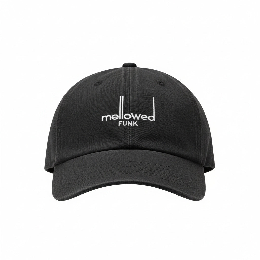 Mellowed Funk Embroidered Cotton Dad Hat - Black