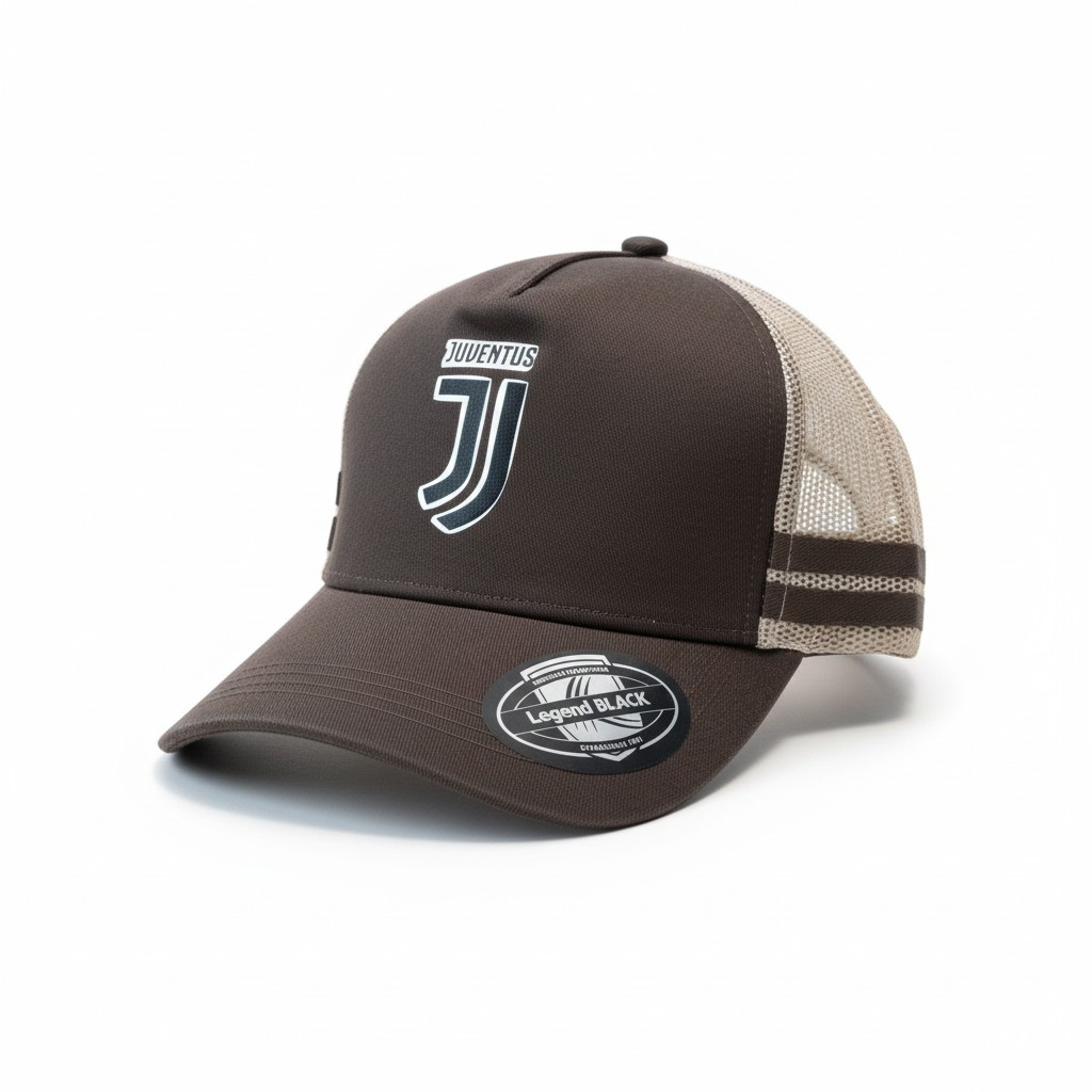 Juventus Heritage Trucker Hat – Dark Brown/Beige