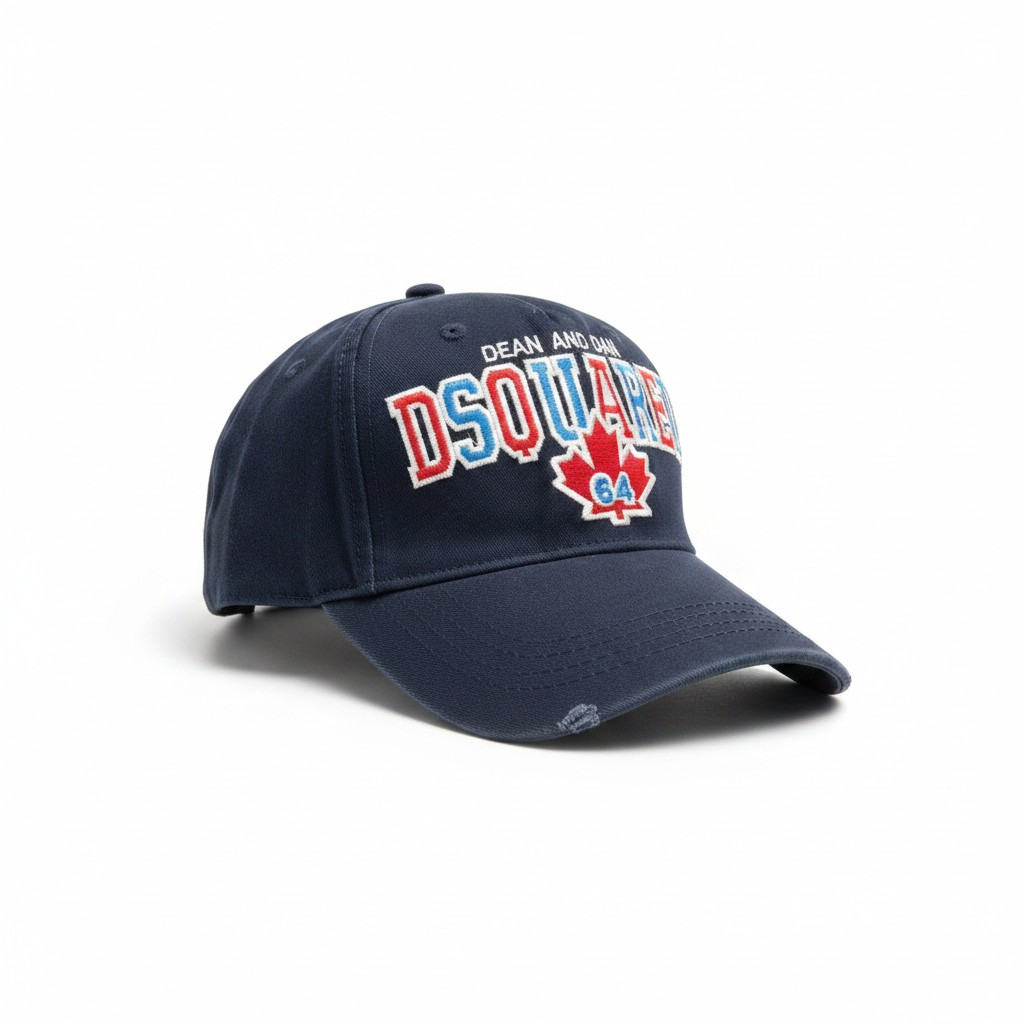 DSQUARED2 Dean & Dan Embroidered Cotton Cap