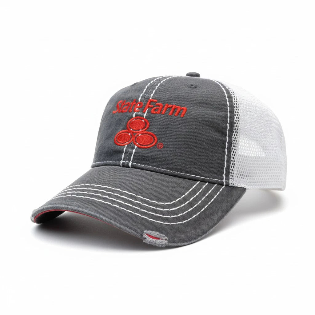 State Farm Retro Contrast Stitch Trucker