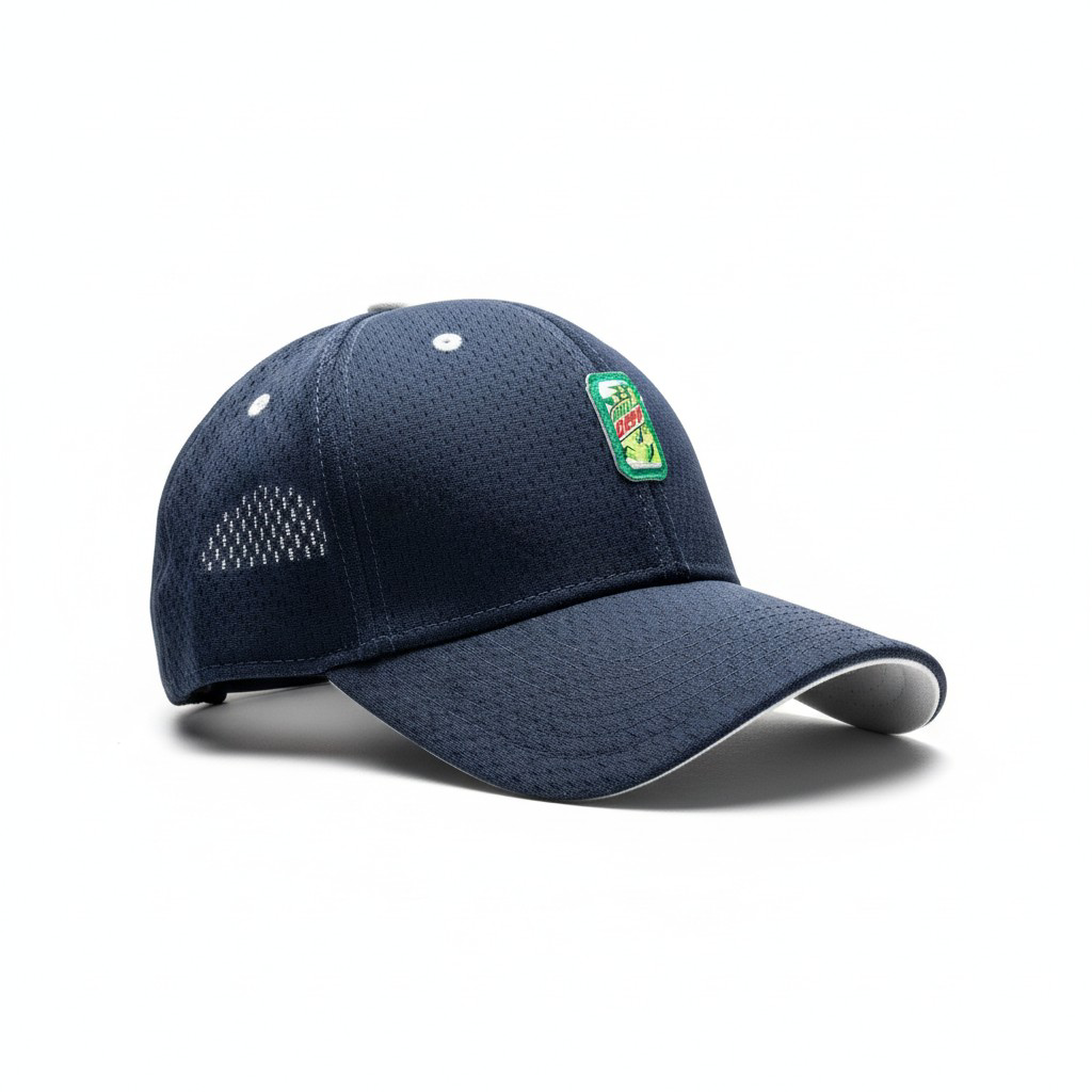 Deep Navy Textured Mesh Cap with Mountain Dew Patch