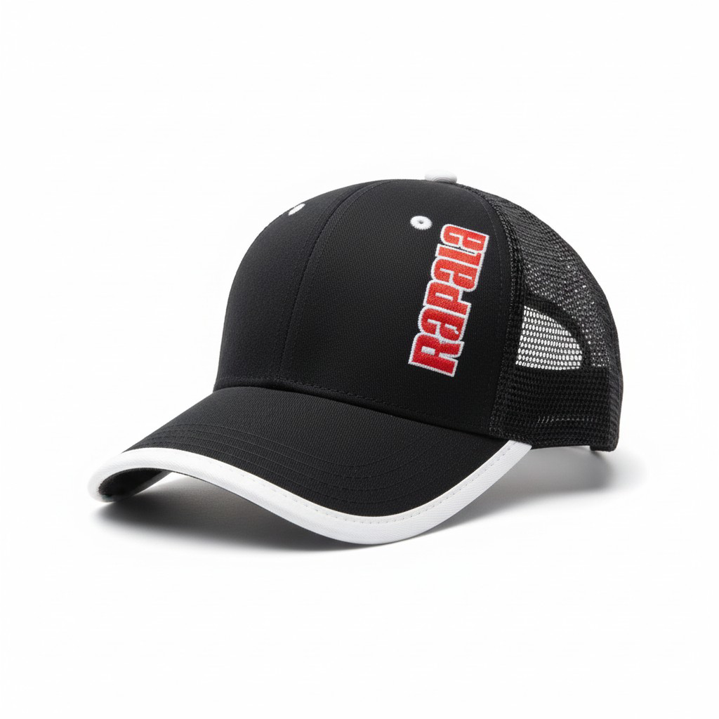 Rapala Vertical Logo Trucker Cap – Black/White