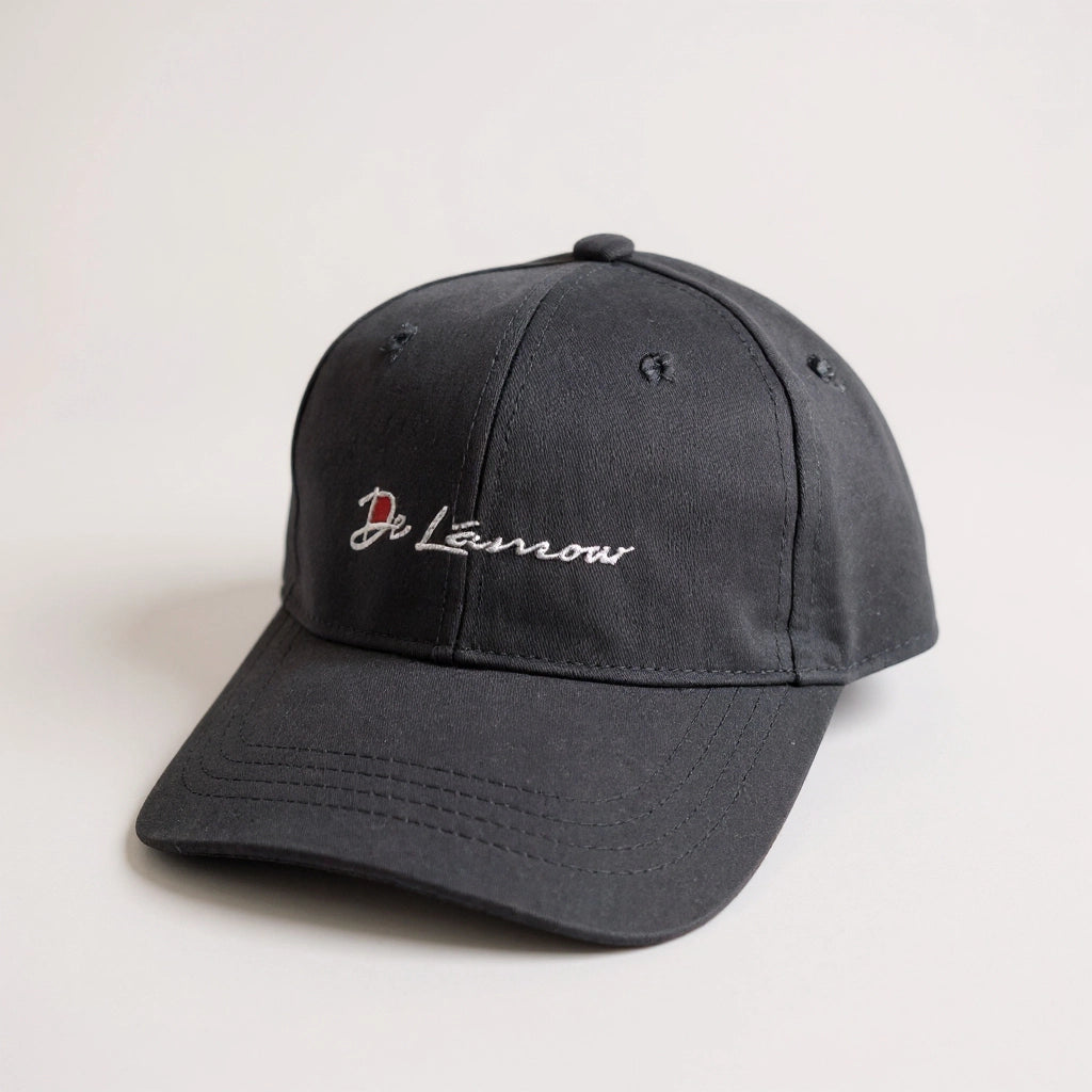 De Lännow "Signature Script" Dad Hat – Charcoal/Black