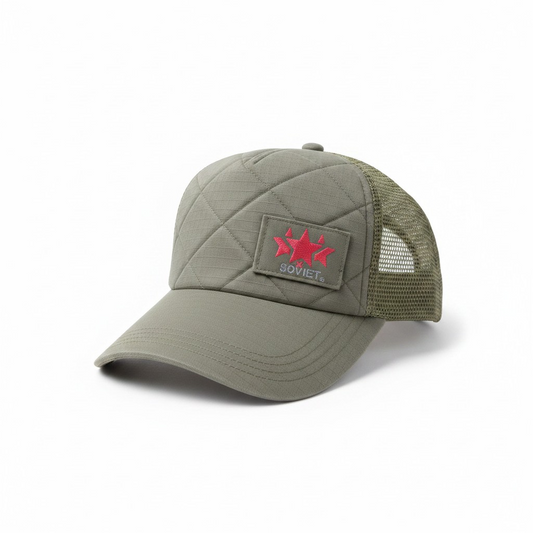 Soviet Star Quilted Trucker