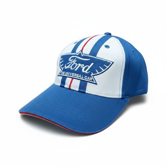 Ford Heritage Cap – Blue & White Retro Design