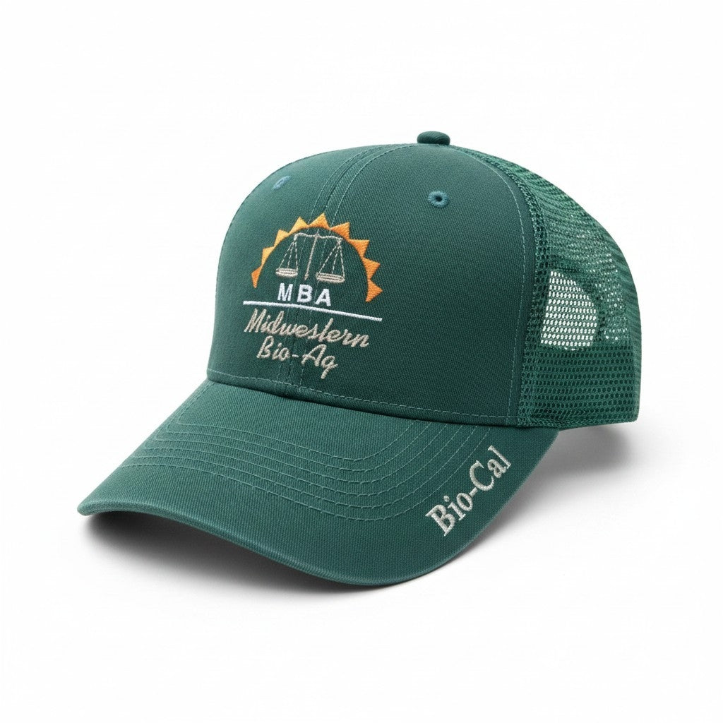Vintage Midwestern Bio-Ag Trucker Hat – Forest Green