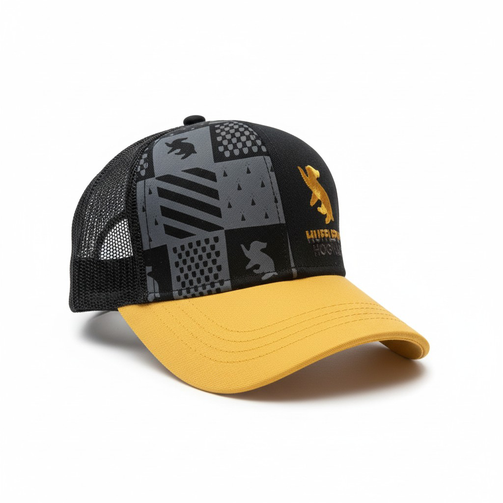 Harry Potter Hufflepuff Patchwork Trucker Cap
