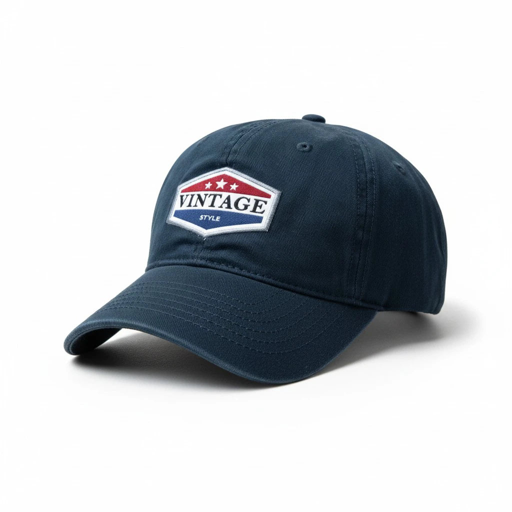 The Heritage Vintage Dad Hat or Vintage Shield Twill Cap