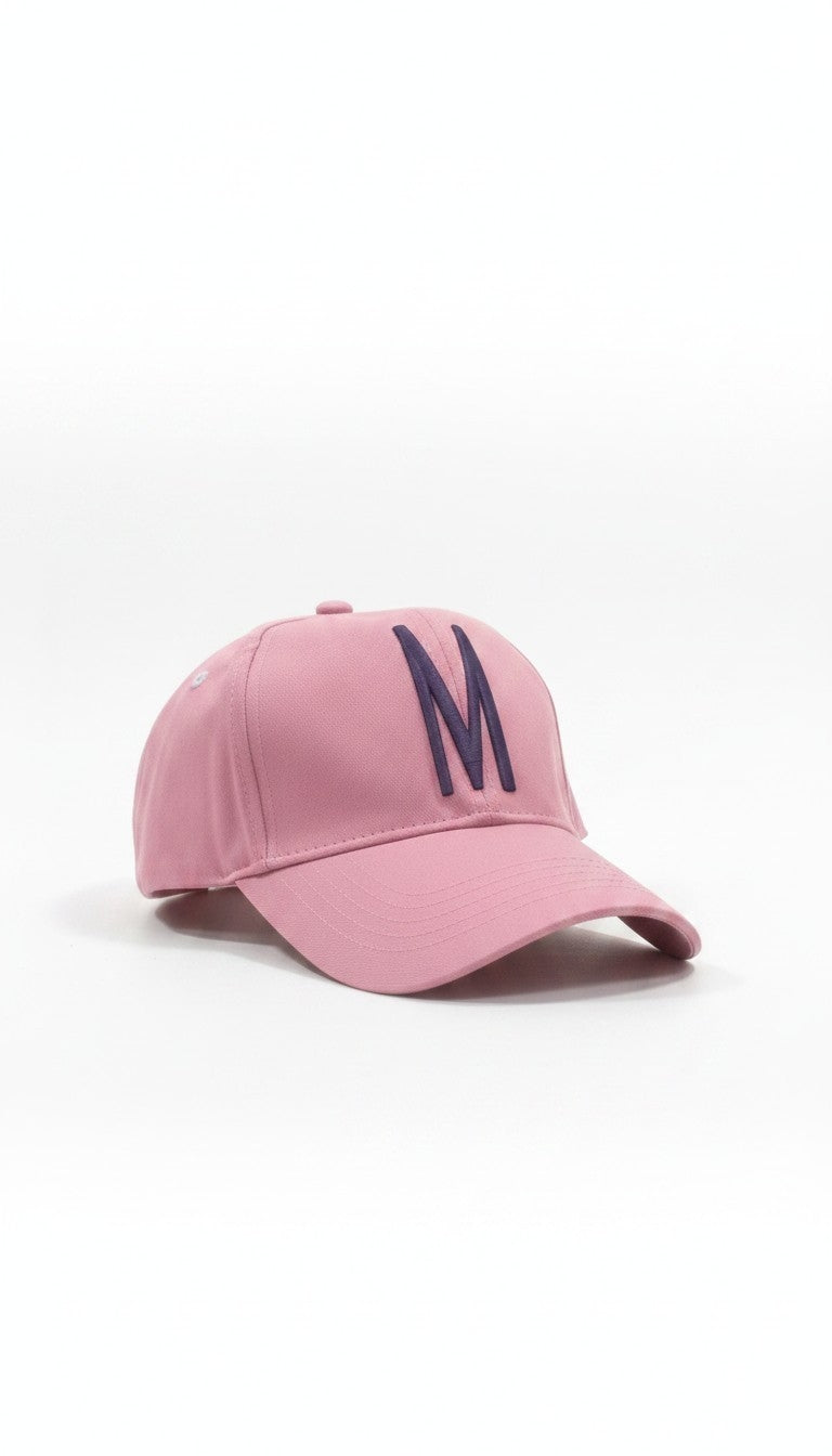 Pink 'M' Letter Baseball Cap