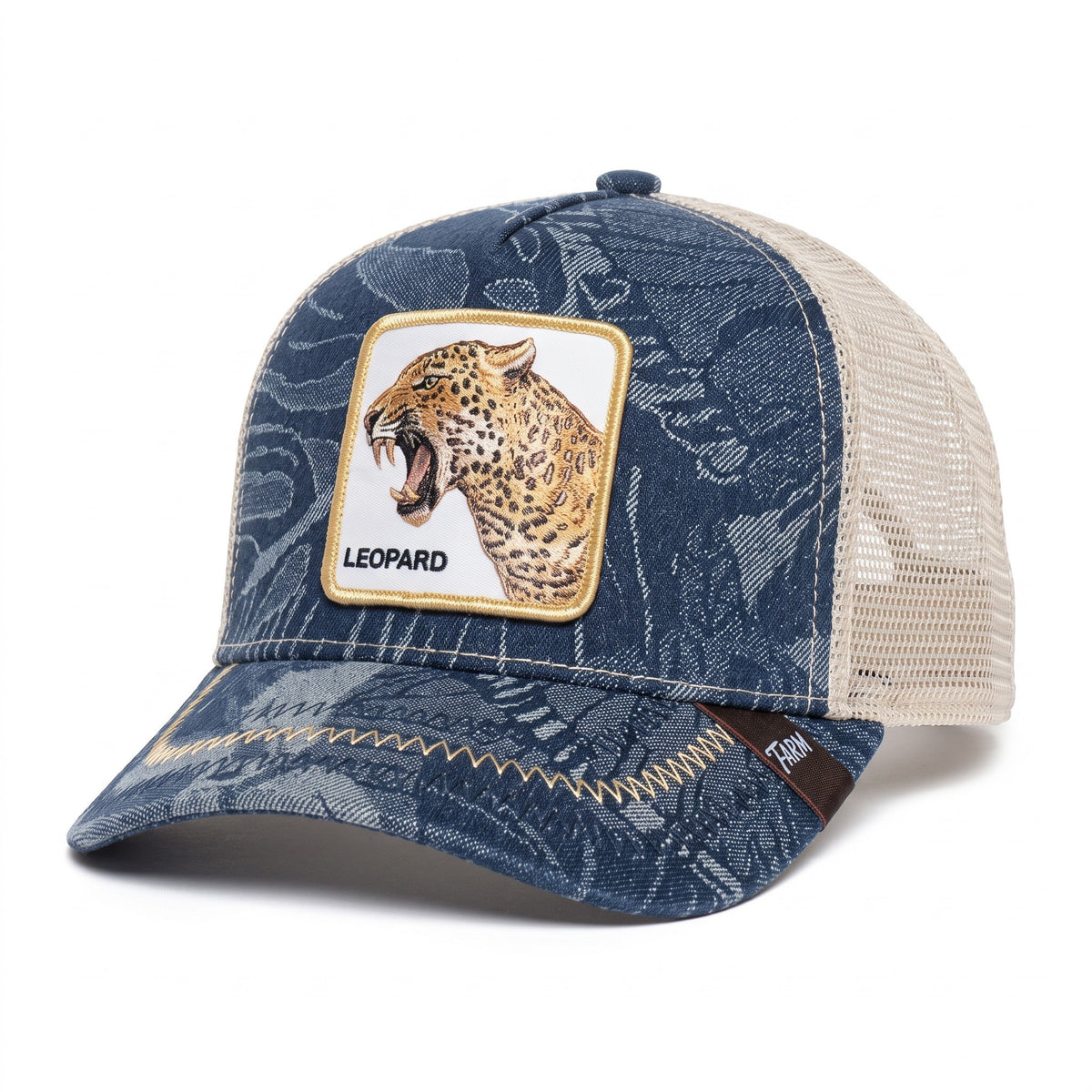 Goorin Bros. The Farm "Leopard" Denim Trucker Cap