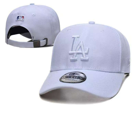 New Era 9FORTY LA Dodgers Adjustable Cap - White on White