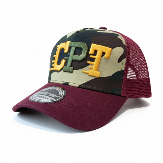 CPT Heritage Trucker – Maroon/Camo