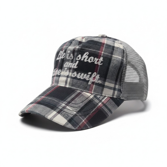 The "Swift Life" Plaid Trucker