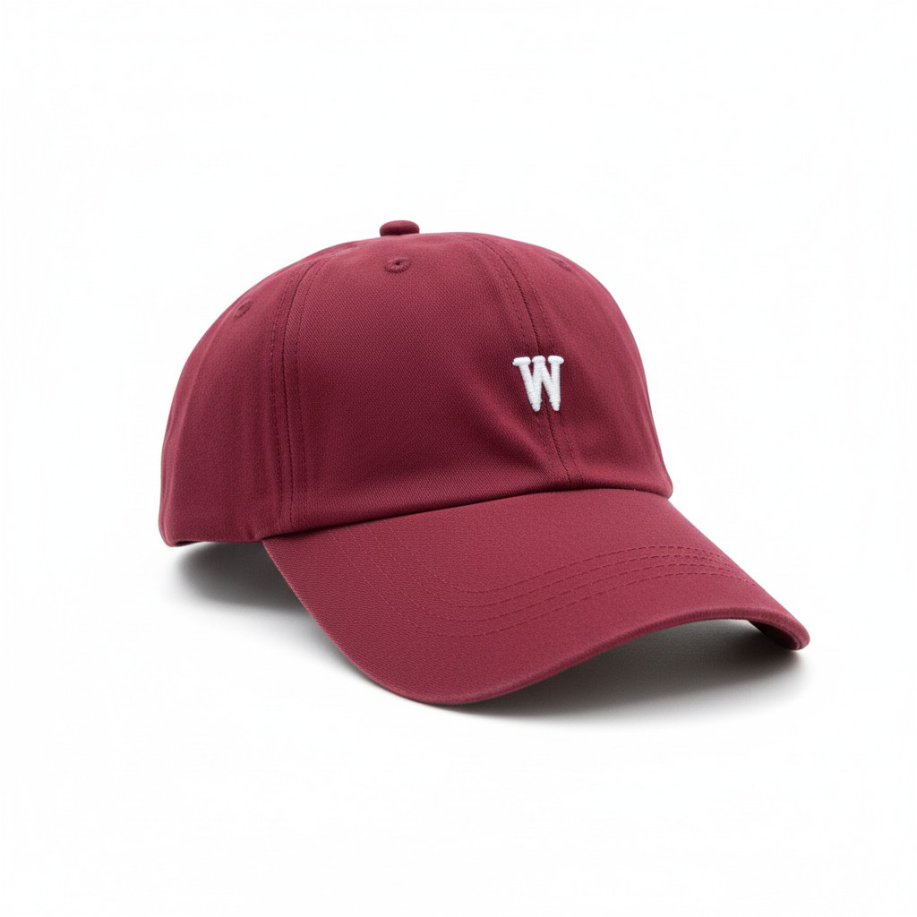 The Burgundy "W" Heritage Cap