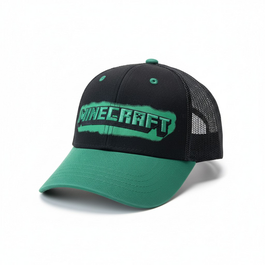 Minecraft Official "Creeper Green" Trucker Hat - Kid's