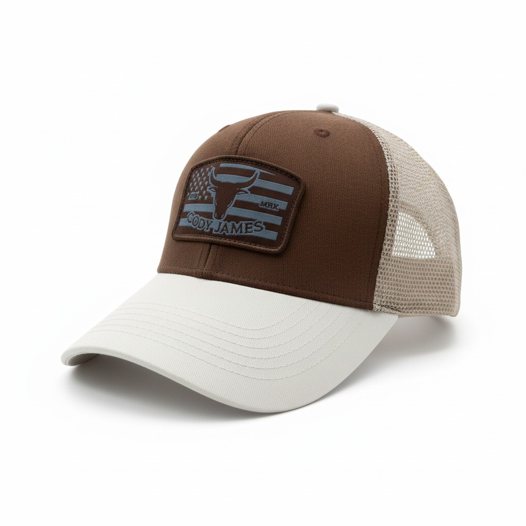 Cody James Bull Flag Mesh Back Trucker Hat