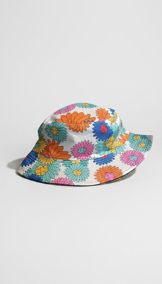 Retro Bloom Bucket Hat