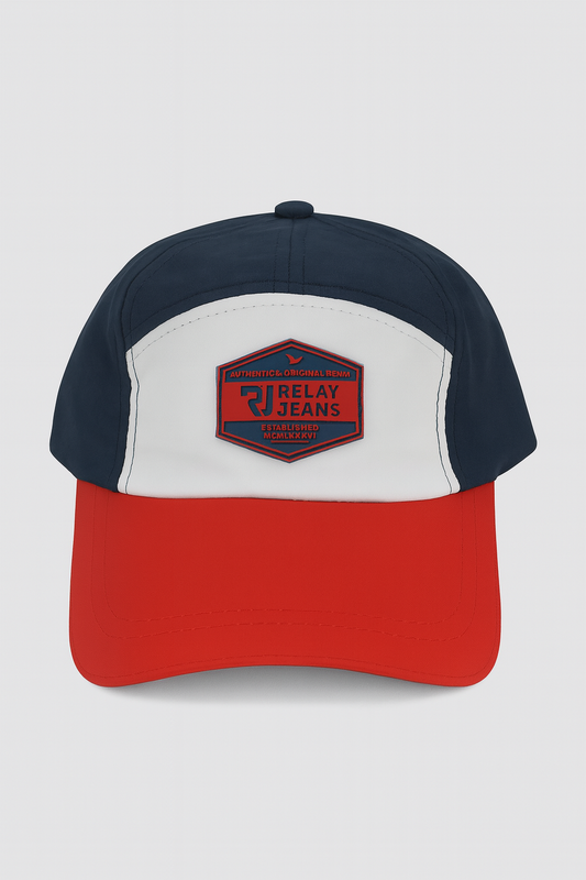Relay Jeans Tricolor Cap – Navy, White & Red