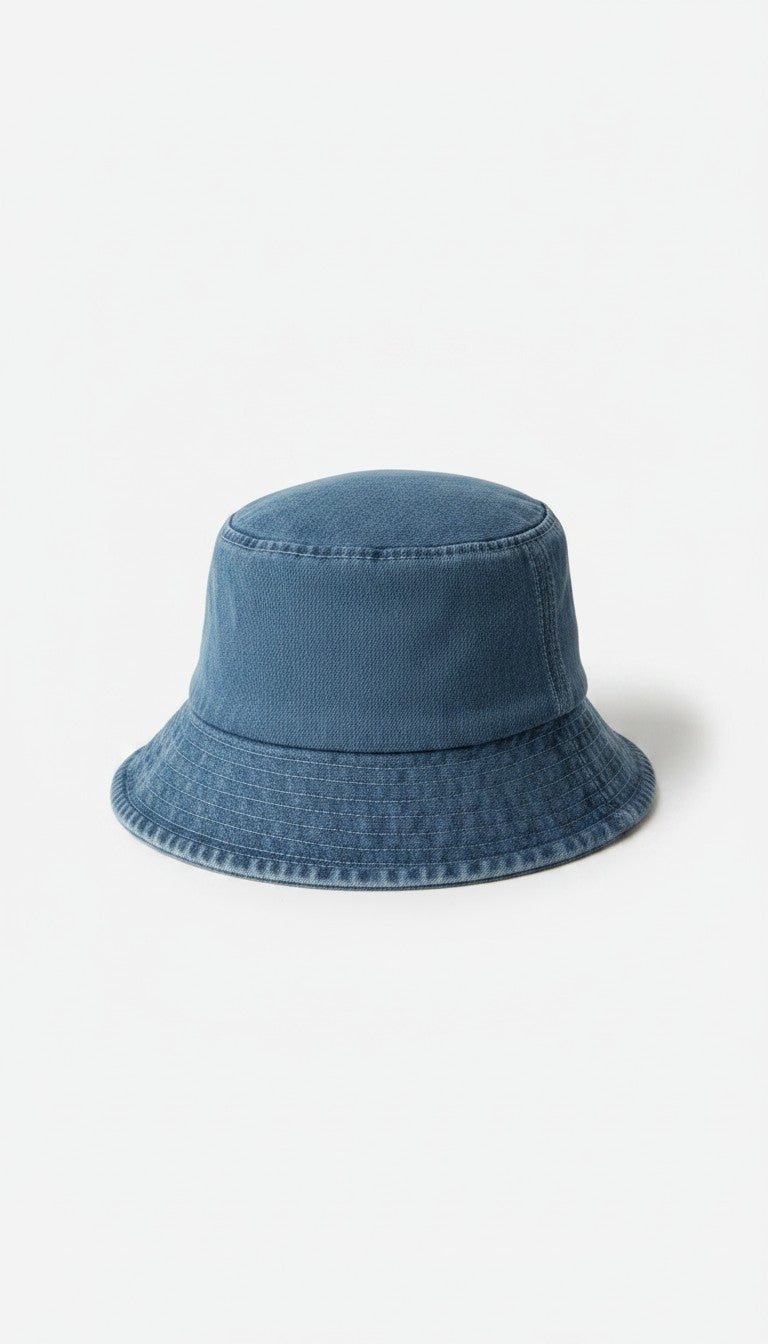 Washed Denim Bucket Hat