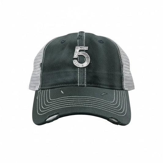 Number 5 washed Trucker