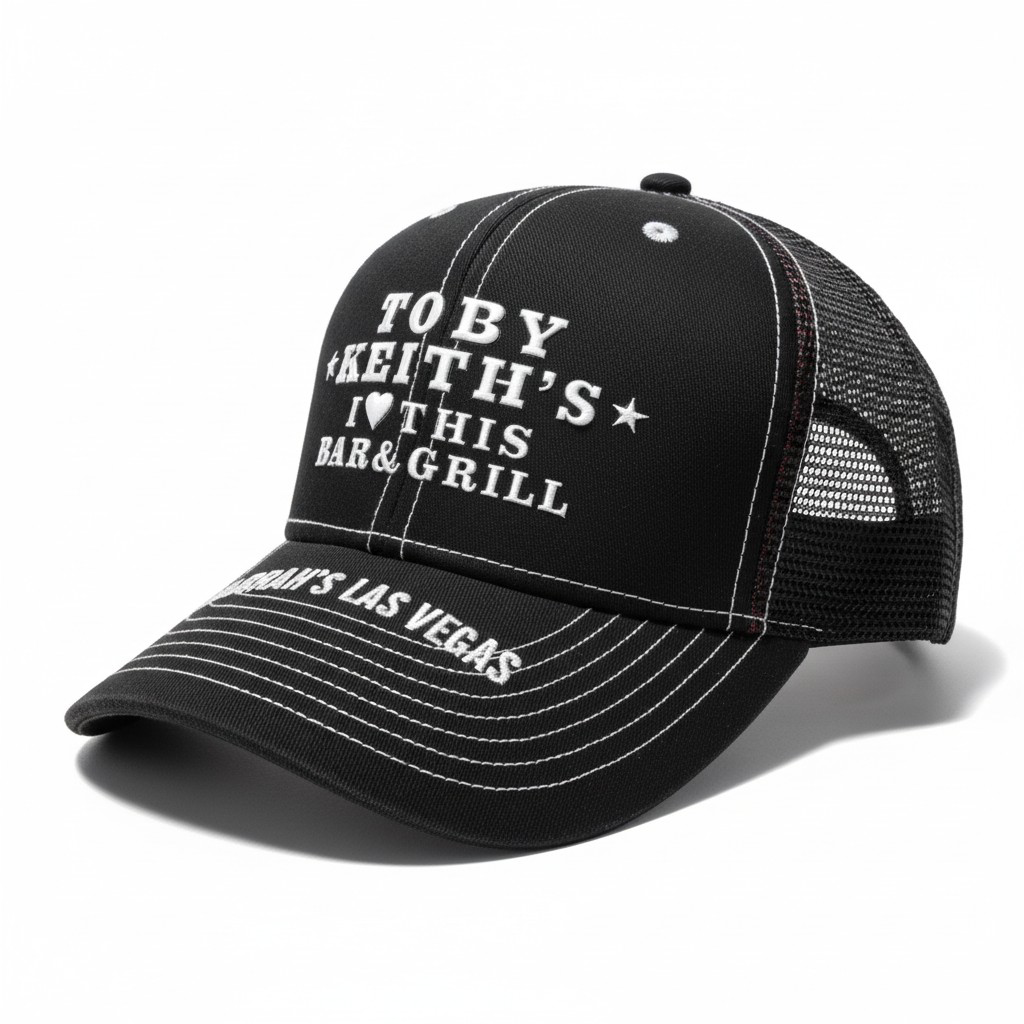 Toby Keith’s Las Vegas Trucker Cap – Black/White