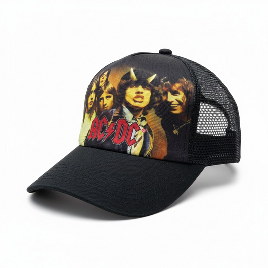 AC/DC "Highway to Hell" Vintage Graphic Trucker Hat