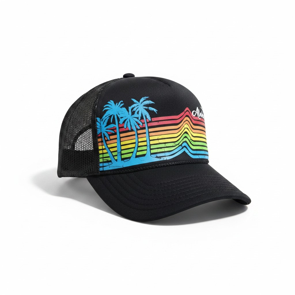 Aloha Sunset Trucker