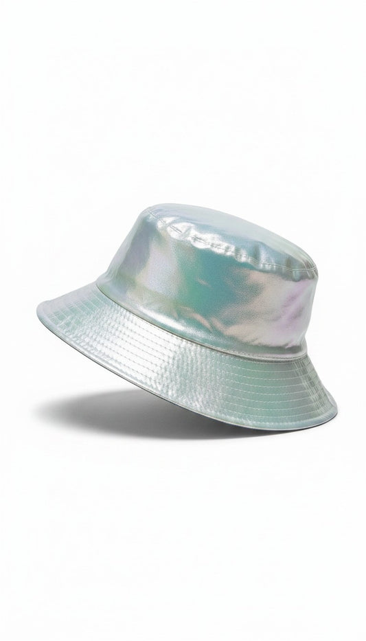 Liquid Silver Bucket Hat