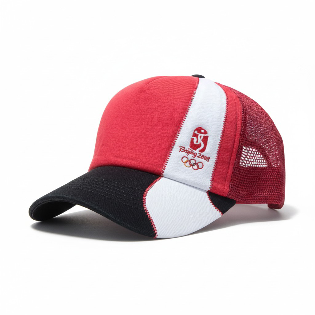 Beijing 2008 Olympic Heritage Trucker Cap – Red/White/Black