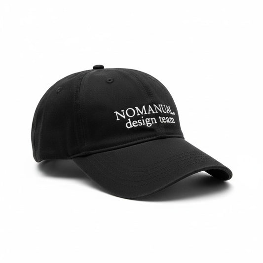 NOMANUAL. Design Team Ball Cap - Black