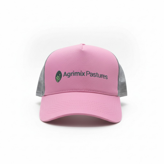 Pink & Grey Agrimix Pastures Trucker Hat