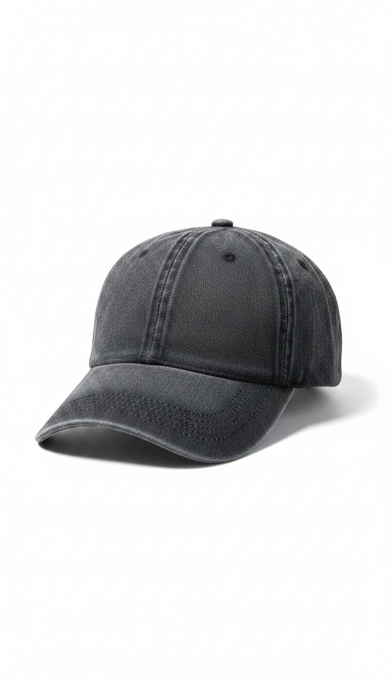 Washed Denim Baseball Cap