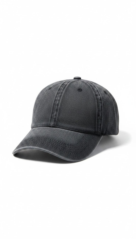 Washed Denim Baseball Cap