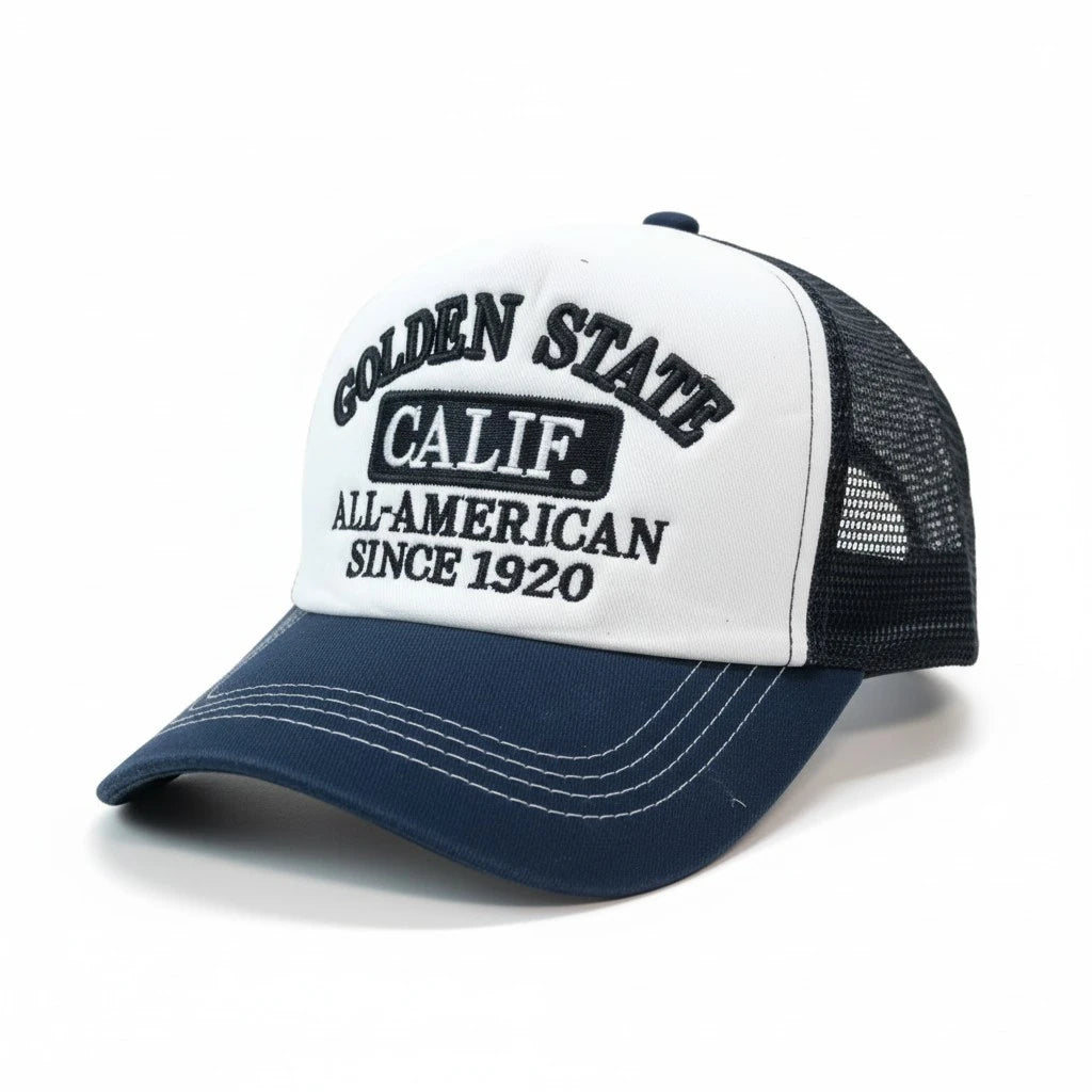 Golden State Calif. All-American Retro Mesh Trucker Hat