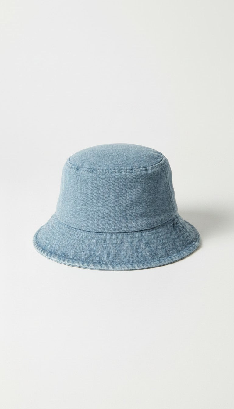 Washed Denim Bucket Hat