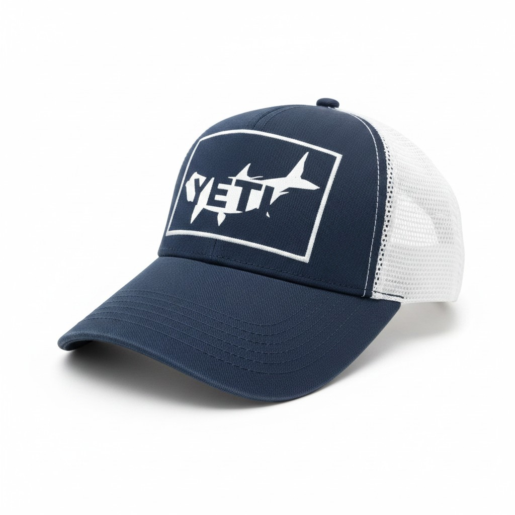 YETI Tarpon Trucker Hat – Navy/White