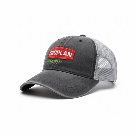 Croplan Distressed Trucker Cap - Charcoal/Grey