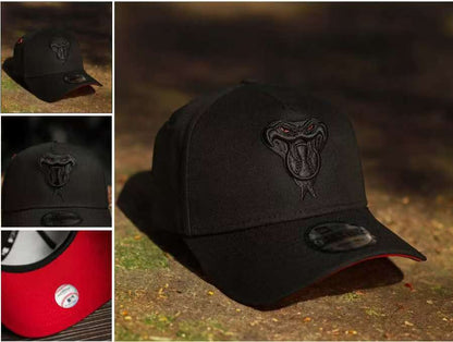 New Era Arizona Diamondbacks Blackout Snapback with Red Undervisor
