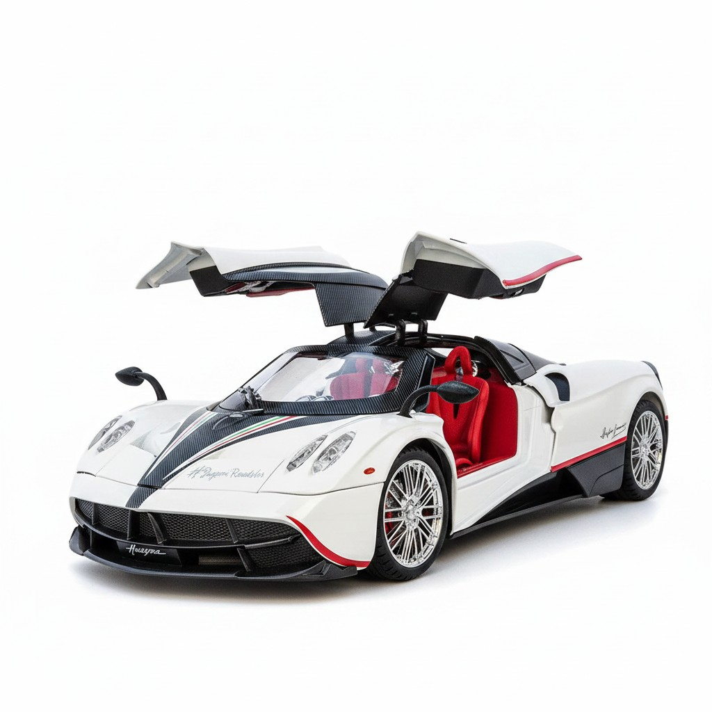 Pagani Huayra Roadster (1:24 Scale) - White/Carbon Edition