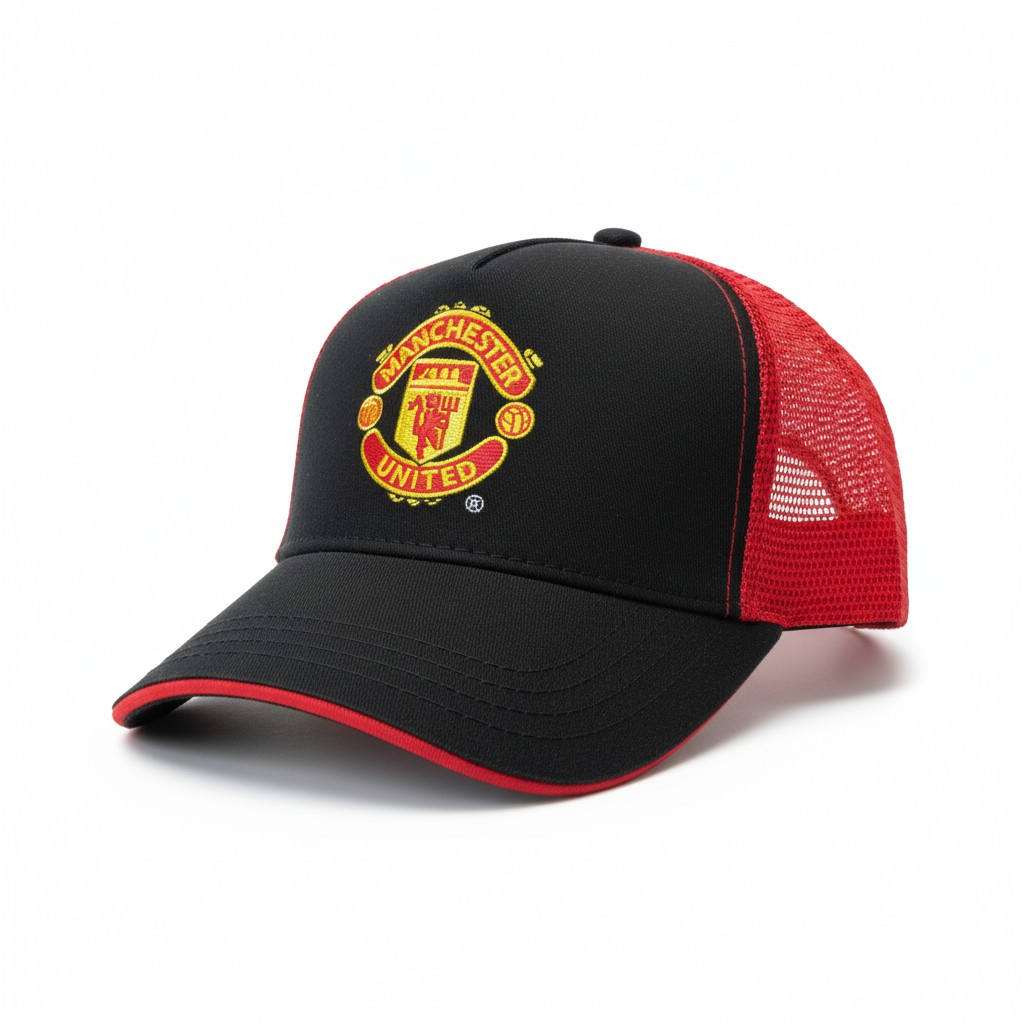 Manchester United F.C. Signature Trucker Cap – Black/Red