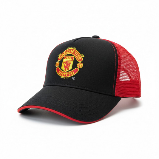 Manchester United F.C. Signature Trucker Cap – Black/Red