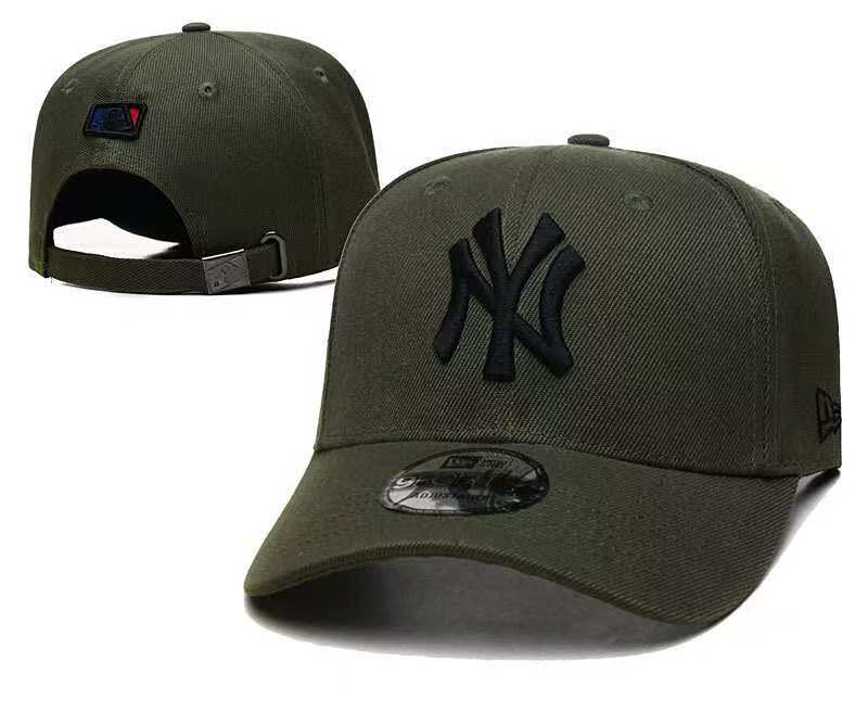 New York Yankees NY Cap - Olive Green / Black Logo