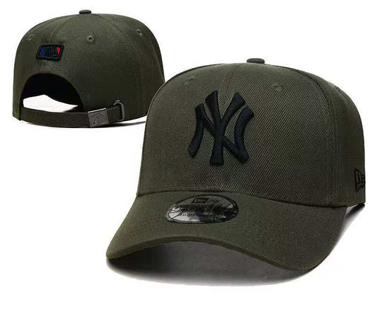 New York Yankees NY Cap - Olive Green / Black Logo