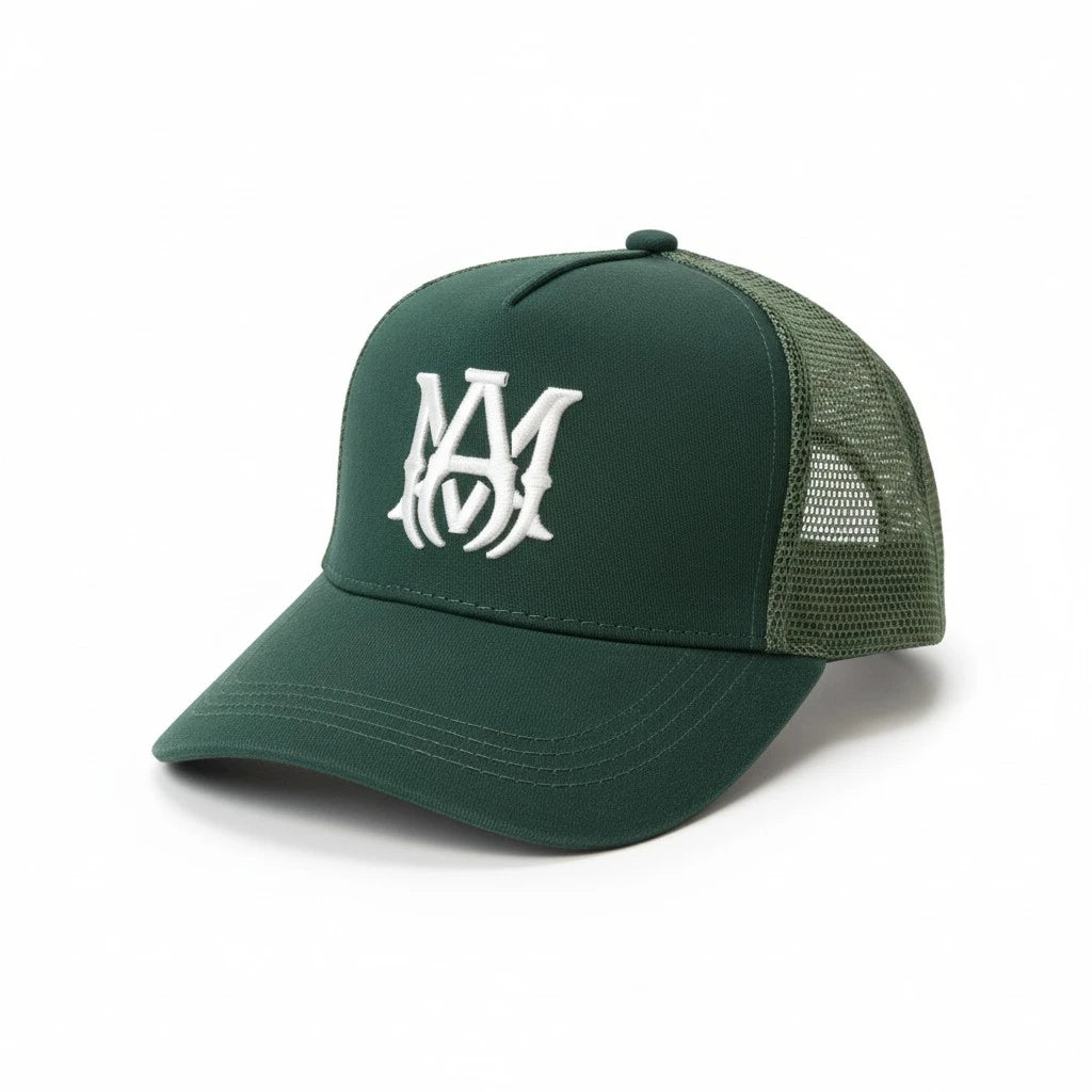 Amiri MA Monogram Mesh Trucker Hat
